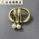 Congye letter bee brooch d family design niche pin for women 2 styles