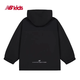 newbalance nb children's clothing 25 years spring new style men's and girls' hooded jacket adjustable windbreaker jacket 7AF12013 7AF12013-BK black 110 cm