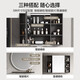 
Hengjie cream-air bathroom cabinet ceramic integrated basin multi-layer solid wood large capacity partition storage wash basin cabinet combination 6219 6219-B80cm khaki gray (ordinary mirror cabinet)
