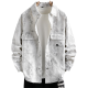 Vestes pour garçons denim printemps et automne Nouvelles chemises pour jeunes vestes pour les élèves de lycée junior et senior.