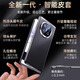 Yanchen eignet sich für Huawei Matex6 Mobiltelefone Hülle Ultra-dünner Wärme Dissipation Magnetic Leder Collector Version Huawei X6 Mobilfunkkoffer Vollauflebiger Anti-Fall-Zentral-Achse-Schutzgeschäftsstil Männer Flip Smart Leder Hülle [Obsidian Schwarz] Kopfschicht Cowide | Keine Flip -Antwort | Magnetischer Adsorptionsbildschirm