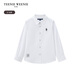 Teenie Weenie Kids Bear Children's Clothing Boys College Style Simple Basic Long Sleeve Shirt White 130 cm
