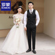 Romon Groom Wedding Cost masculin de style coréen de la laine de la laine de style coréen.