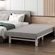 Haolu Export Japaner Klappbett Haushalt Einzelbett Büro Mittagessen Break Bett Hotel Verstärkte Mittagspause Extra Bett blau grau [5 cm Latexpolster] Breite 90* Länge 200 cm