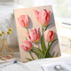 
Blue Origin Healing Tulip Diy Digital Oil Painting High Difficulty Hand-Passing Time to Relieve Boredom Hand-Drawn Oil Painting Living Room Hanging Painting SJ13968 Highlight Pigment + Professional Oil Canvas + Brush 11