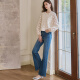 Roeyshouse Royshouse Estilo de albaricoque suelto para mujeres 2025 Spring New Chic Band Band Shirt Top 11730 Apricot 2xl