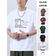 Semir Spring Новая вымытая тяжелая хлопчатобумажная футболка с короткими рукавами Men's Men's Men's 2025 Summer Shies Lose Foot Fit Fit Fit T9901 Black M 100-120JIN [JIN равно 0,5 кг]