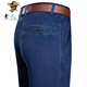 
Old man's head jeans men's summer thin loose straight wash high waist business casual young and middle-aged long pants men's trend IG3892 dark blue 31