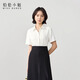 Lady Bird white professional shirt women's spring and summer interview formal top suit with workplace high-end shirt