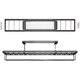Hotata Invisible Smart Electric Cloth Rack Secado GW1291 Control remoto inteligente Balcón Automático Balcón Ropa doméstica Rack de secado GW-1291H Instalación de paquete gris (varilla recta)