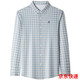 
MONTAGUT Men's Mulberry Silk Spring and Autumn Middle-aged Daddy Clothing Business Casual Plaid Long Sleeve Shirt Men's Shirt 9906-Yellow Grid M 165 Suitable for 100-115Jin [Jin equals 0.5 kg]