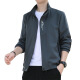Zoshuttle Jacket Herrenjacke Top Herren Spring und Herbst Dünn Neues Solid Color Baseball Unit Stand Collar Trendy Casual Coats in 686 [schwarz] xl [Vorgeschlagen 110-125 Jin [Jin entspricht etwa 0,5 kg]]