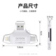 OLYSON手机读卡器适用苹果16三合一万能USB 3.0转换器SD卡TF内存卡高速存储Mac多功能iPad相机电脑Type-c 3接口+2卡槽【白色】 USB3.0