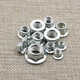 
Kezhitu custom iron galvanized/304 stainless steel hexagonal metal flange anti-loosening nut locking nut GB6183GB6187 nylon flange GB6183