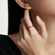 Chow Tai Fook, un anillo de oro con un calamar (tarifa de trabajo de 180) No. 11, aproximadamente 2.55g EOF1424