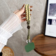 
Beiyipin mobile phone lanyard new mobile phone lanyard adjustable short wrist pure hand-woven simple anti-stolen and steal color-blocking thick solid clip type universal