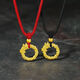Golden Gogh 999 Bag Silber Drache Zodiac Pendant Männer und Frauen Friedensschnallen Das Jahr der Zodiac Halskette Goldbeutel Silber + Geburtsjahr Drachen Frieden schnallen das schwarze Seil + Superwert 2,3 g [13899 Hongkong Dollar) versichert 998 Stunden versichert 998 Stunden