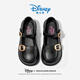 Disney children's shoes girls spring and autumn student black leather shoes performance shoes stage leather shoes DP22325 black 37