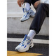 Reebok men and women couple DMX 1200 classic sports casual fashion retro comfortable dad shoes DV9226-white_blue 34.5