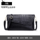 KUQIDAISHU Women's genuine leather clutch bag Women's new style hand grab women's bag Crossbody fashion handbag Women's envelope bags holiday gifts Black large size [leather with chain straps]