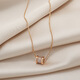 Fat Donglai's same 18k gold small waist necklace does not fade 18k rose gold women's 2025 new light luxury niche rose gold