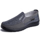 Qiyuemanmang Old Beijing Chaussures en tissu pour hommes Nouveaux chaussures officielles pour hommes pour l'automne des personnes âgées d'âge moyen