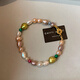 JINHUANG JENVORL Natural Baroque Dopamine Color Pearl Bracelet Women's Light Luxury Ins Niche Design Exquisite Bracelet Jewelry Pastel Bracelet