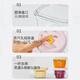 马博士婴儿辅食盒玻璃方盒宝宝储存保鲜盒可蒸煮家用外出儿童餐具 3个装