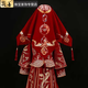 ZNMW Chinese style bride 2024 new style red hijab with tassels for wedding hijab with red embroidery dragon and phoenix Xiuhe suit ancient Xipa store manager recommended high quality wedding red hijab by coincidence of fate