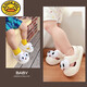 G.DUCKKIDS new children's slippers summer indoor home non-slip infant and toddler babies 1-2 years old sandals boy hole shoes 3 grass yellow eva material return 12.5 inner length cm foot length 11.5b