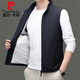 Pier Cardin High-Dee Veste de gilet pour hommes de gilet, d'été et d'automne Business d'âge d'âge moyen Collière Collier Sans manche Veste gilet