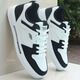 Chaussures pour hommes, printemps et automne 2025 Nouveaux chaussures blanches en cuir, Chaussures décontractées sportives polyvalentes à la mode 9910 Modèle phare blanc et noir 41