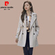 皮尔卡丹（pierre cardin）风衣女士中长款小个子英伦风大衣外套时尚洋气2025春秋季女装新款 卡其色 L (建议100斤-115斤)
