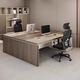 Fubaisen light luxury desk boss table and chair combination simple modern financial table president desk supervisor manager office table 1.6 meters boss table + boss chair