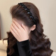 Ideer flash drill Louis Paris Princess headband light luxury women's 2025 new fluffy high cranial head clip face washing headband F3249 Paris Princess headband
