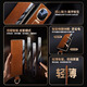 MANLE [Collection Wristband Design] Geeignet für Huawei Matex6 Collector's Edition Mobile Case Business Intelligent Fenster Flip Crocodile Muster Ledergehäuse Anti-Fall Huawei x6 Schutzhülle Ölwachsmuster-Schweiß rot