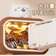 Yuanzhou Green Cartoon Piggy Bank Children's Toys Girls' Birthday Gifts 7-14 Years Old Boy Automatic Sensing Safe Practical Cute Rabbit Upgrade Model [Fingerprint Sensing + Key + Password + Cute Rabbit Doll]-Gift Box