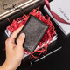 CAELIx26KELEIE men's card holder ultra-thin genuine card holder business card holder multi-card slot bank card holder mini small card holder K519 black