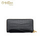 Goldlion wallet handbag 2025 new simple clutch women fashion women's wallet long wrist bag black