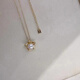 Shu Mo's same five-pointed star necklace, pearl pendant, seawater pearl pendant, perfectly round, extremely bright and flawless, white 8-8.5mm45cm