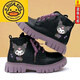 G.Duckkids Boots Martin para niños de cuero 2024 Otoño e invierno Nuevo estilo más Velvet Kulomi Fashionable Baby Girl Sofle Sofle Soft Slip Single Boots beige * Lolo [botas individuales] (modelo mejorado) 28 zapatos de tamaño con longitud interna de 17.2cm