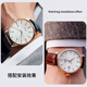 Shengmeirui Ersatzking-Gurt echte Leder-Männer Kunlun Canghai-Serie Klassische Business-Schülerin weibliches Ehepaar Cowide Schnellverkaufssportgurt 3874/3886/5844/51154 Brown-D Schnalle Silber 14mm