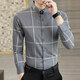 Cool Law Spring and Autumn Long Sleeve Shirt Men's Lined Casual Shirt Men's Long Sleeve Shirt Top Clothes Base Shirt Men's Clothes 9922 White 2XL
