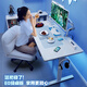 Lege Government Subsidy Fubuki Gaming Desk Electric Lift Computer Desk Lift Desk White 1.2m