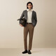 
HONGDOU Red Bean (Hodo) suit men's 24 autumn and winter new business sense double-sided single wool comfortable and fashionable K3 chestnut gray coffee M (17062-70 Jin [Jin equals 0.5 kg])