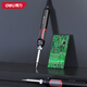 Deli electric soldering iron tool set electric iron adjustable temperature welding pen constant temperature small soldering gun repair welding drilling 60w intelligent fast heating constant temperature 10-piece set