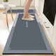 Ziwu Qian Kitchen Special Floor Mat de cuisine Tapis ménage Ménage Absorption d'eau antidérapante Mat à absorption d'eau Entrée Porte de salle de bain gratuite Affiche étanche Diatom de boue