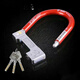 Shantoulincun Elektrofahrzeug U-Typ-Diebstahl-Diebstahl-Lock-Lock und Rost Motorradschloss Anti-Saw Anti-Saw Anti-Size-Zange C-Klasse Batteriewagen 6 Perlenschloss Core Gold Punkt 1391b