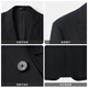 Goldlion machine washable wool spring men's easy-care suit floral gauze suit black XL