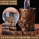 【率超99%同款】水晶球沙漏计时器创意摆件复古流沙家居装饰品埃 安全包装 1047款金(无灯光无音乐)